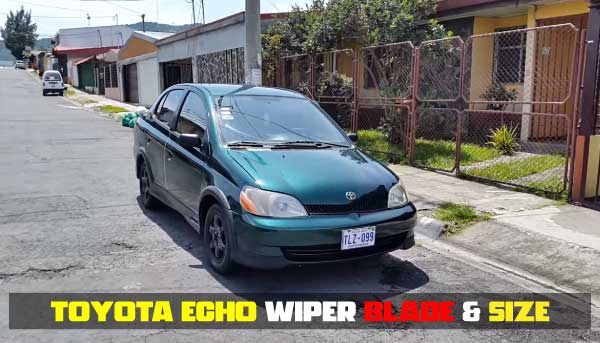 2000 Toyota Echo Wiper Blade Size Table