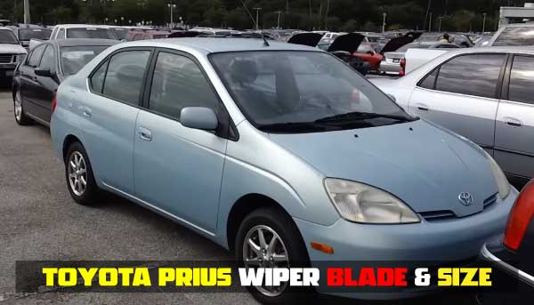 2002 Toyota Prius Wiper Blade Size Table