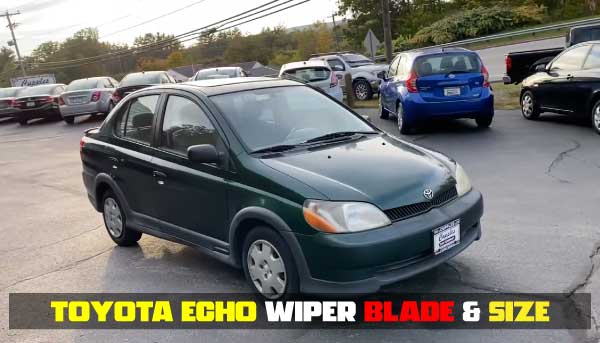 2003 Toyota Echo Wiper Blade Size Table