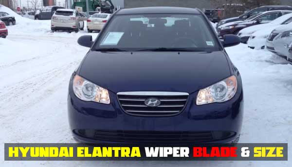 2008 Hyundai Elantra Wiper Blade Size