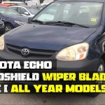 Toyota Echo Windshield Wiper Blade Size