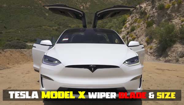 2023 Tesla Model X Wiper Blade Size Table